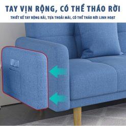 Alternative view of Sofa Giường Nỉ Gấp Gọn Đa Năng Thông Minh VN232 – Sản Phẩm Cao Cấp Từ Xưởng Sofa Vua Bàn Trà