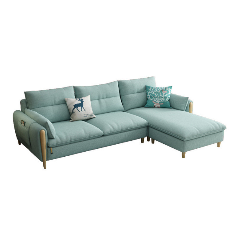 Ghế sofa góc đệm vải viền gỗ sồi L25 – Sự kết hợp tinh tế giữa hiện đại và tự nhiên - Ảnh 2