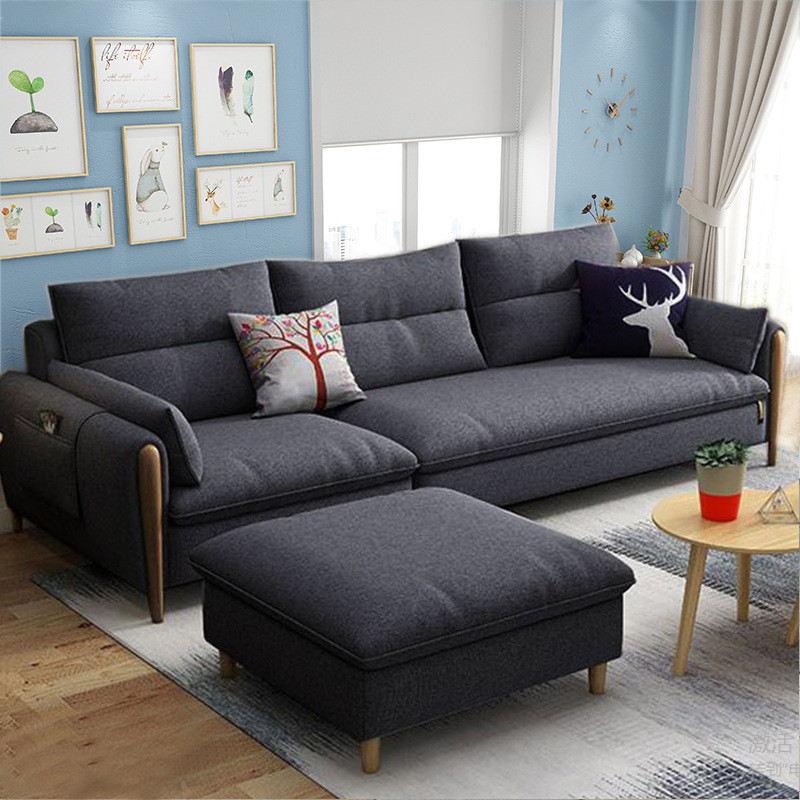 Ghế sofa góc đệm vải viền gỗ sồi L25 – Sự kết hợp tinh tế giữa hiện đại và tự nhiên - Ảnh 7