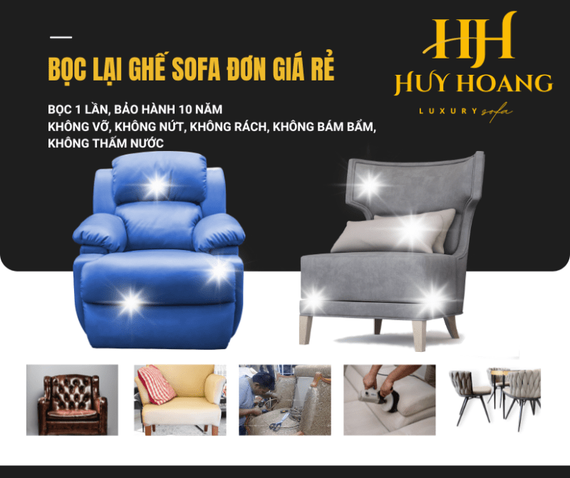 Dịch vụ bọc lại ghế Sofa đơn giá rẻ