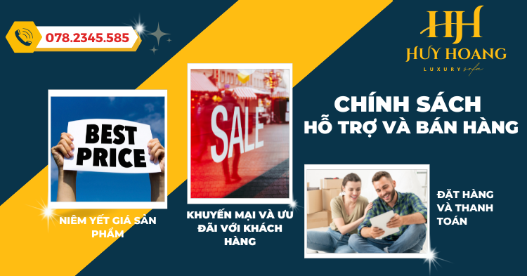 Chính sách bán hàng của công ty nội thất Huy Hoàng