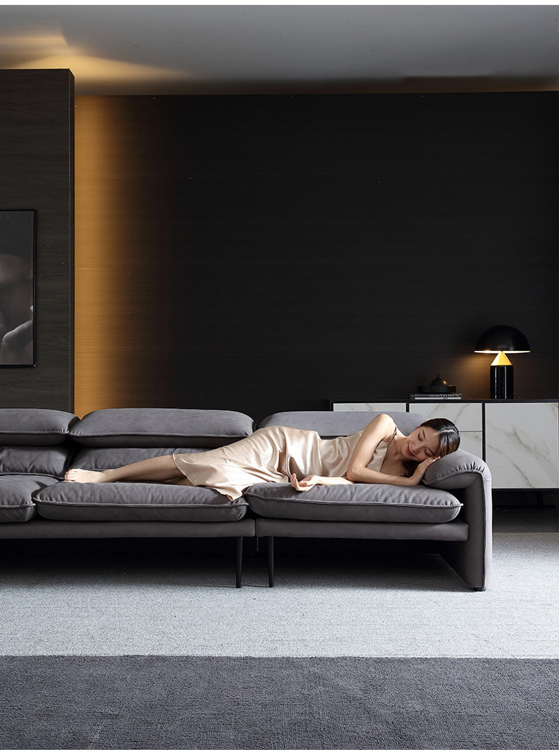 Ghế Sofa Văng Da Lộn Hiện Đại V34 – Đẳng Cấp, Ấm Áp - Ảnh 4