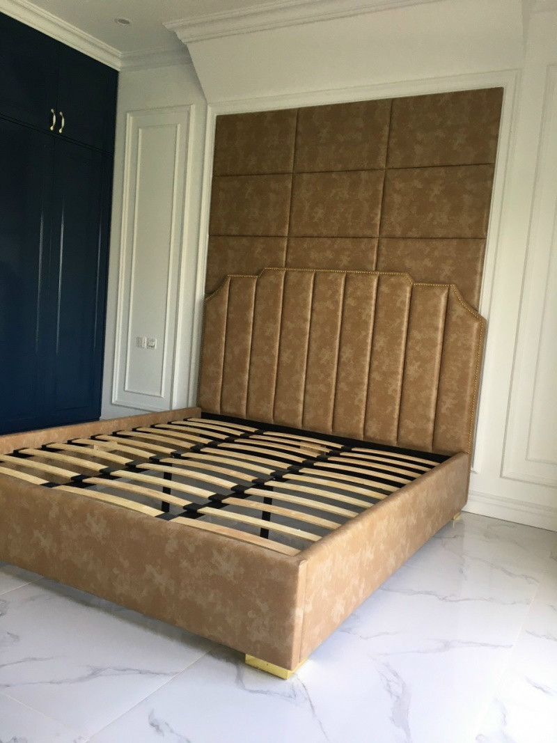 Giường ngủ hiện đại viền da HH20 – Sự lựa chọn hoàn hảo cho phòng ngủ sang trọng - Ảnh 2