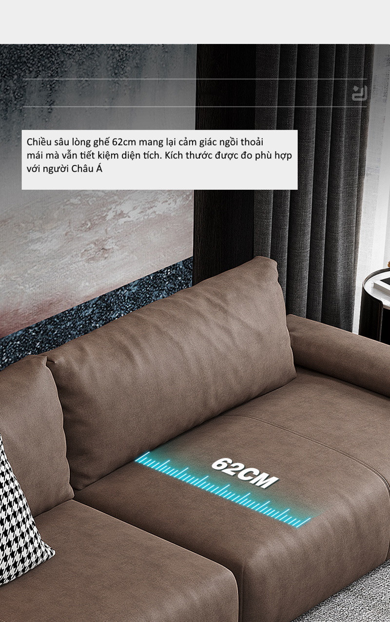 Ghế Sofa Văng Đệm Da Lộn V53 – Hiện Đại, Sang Trọng, Êm Ái Từ Sofa Vua Bàn Trà - Ảnh 4