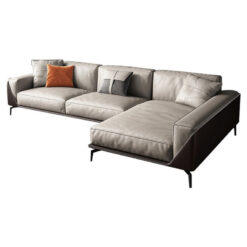 Alternative view of Ghế sofa Văng đệm da chân sắt L28 – Hiện đại, bền đẹp, giá rẻ tận xưởng Sofa Vua Bàn Trà