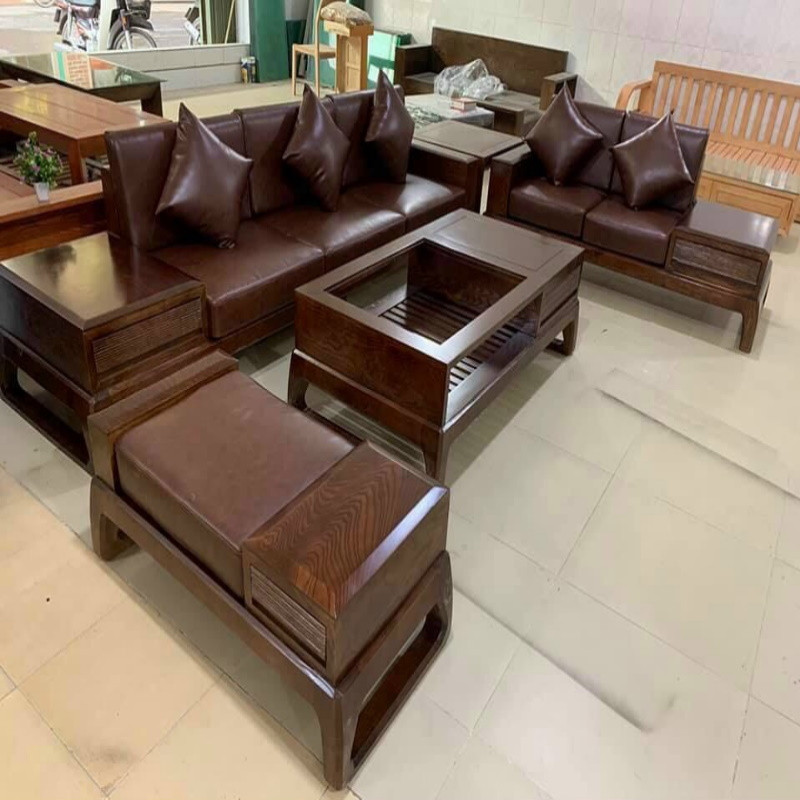 Bộ Sofa Văng Gỗ Sồi SG01 – Sự Lựa Chọn Hoàn Hảo Cho Không Gian Phòng Khách Hiện Đại