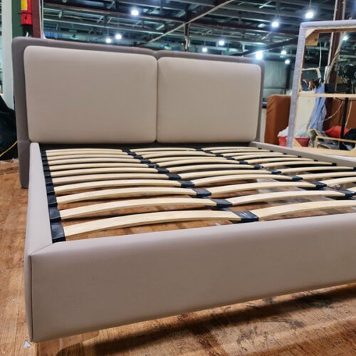 Giường ngủ viền da hiện đại HH21