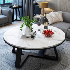 Bàn Trà Sofa Mặt Đá Tròn HH17 Bàn Trà Sofa Mặt Đá Tròn là dòng bàn trà khung sắt sơn tĩnh điện