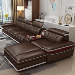 Alternative view of Sofa văng da Carola Ý - HHL 223