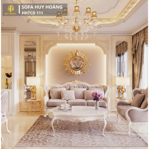 Sofa tân cổ điển HHTCD 111 bọc vải Sofa tân cổ điển HHTCD 111