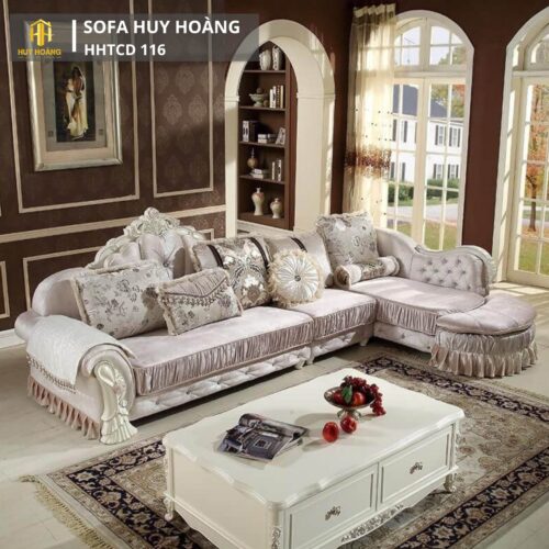 sofa tân cổ điển màu xám sofa tân cổ điển