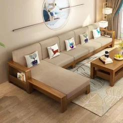 Alternative view of Sofa Gỗ HHV 230 – Giải Pháp Nội Thất Cho Phòng Khách Hiện Đại