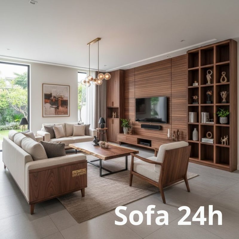 Sofa 24H địa chỉ bọc ghế sofa tại nhà