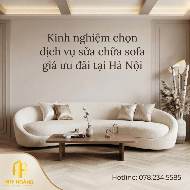 Sửa chữa sofa giá ưu đãi giúp khắc phục các vấn đề như rách da, bong tróc, xẹp mút và hư hỏng khung sofa.